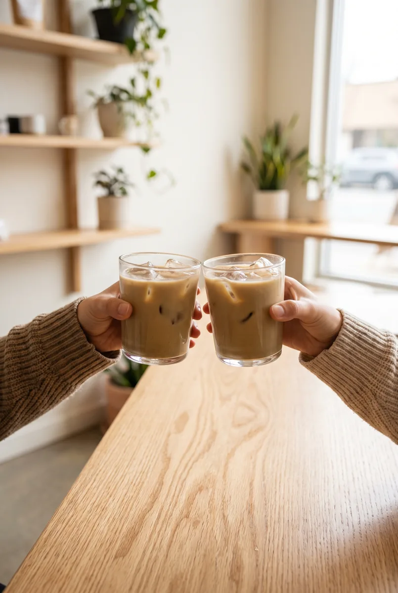 ほうじ茶ミルクティーで乾杯